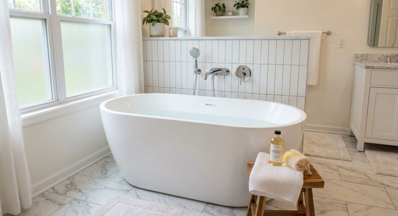 Freestanding Tub Installation in Portland, ME
