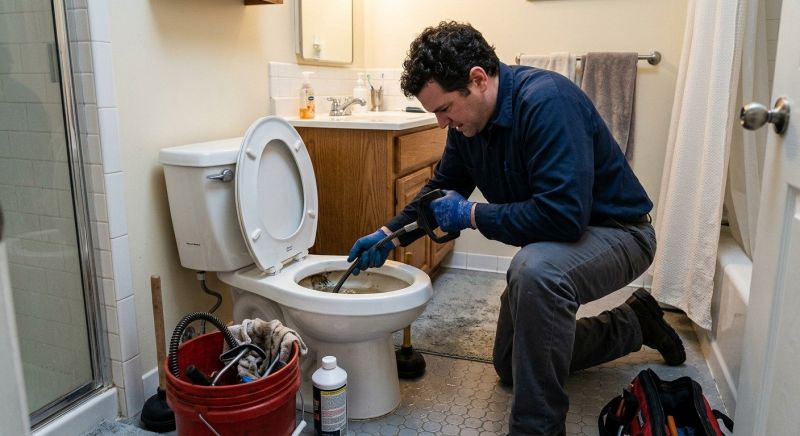 Toilet Drain Repair in Columbus, OH